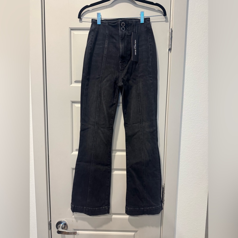 Veronica Beard Black Flare Jeans
